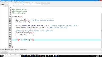 Count the Number of Words in the Input String