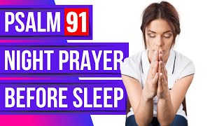 Night prayer before sleep (Psalm 91 with rain)(Powerful Psalms for sleep)(Bible verses for sleep)