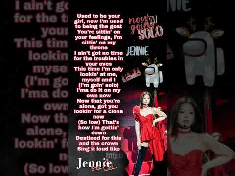 Jennie Solo rap lyrics