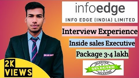 Info edge India ltd Interview Experience | Inside Sales Executive | Selection Process | #mbawala |