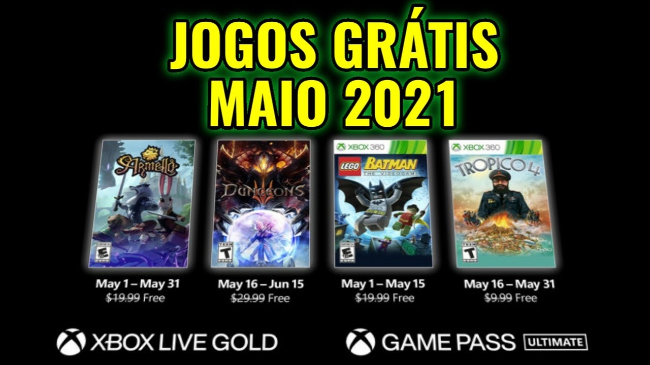 PEGUE AGORA! 53 Jogos GRÁTIS Sem XBOX LIVE GOLD Para XBOX ONE e