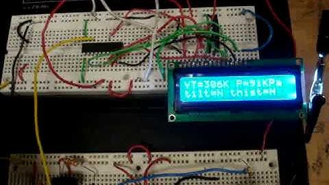 Demonstration of working of the Temperature sensor on the Active Optical Data Tag