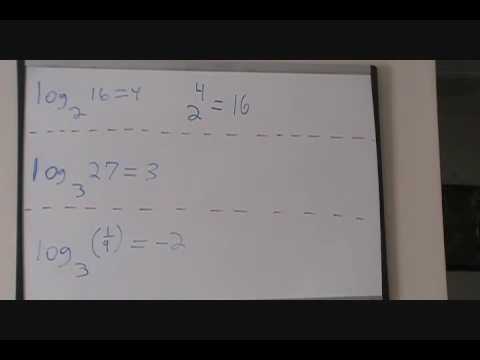 Write the equation in exponential form - YouTube