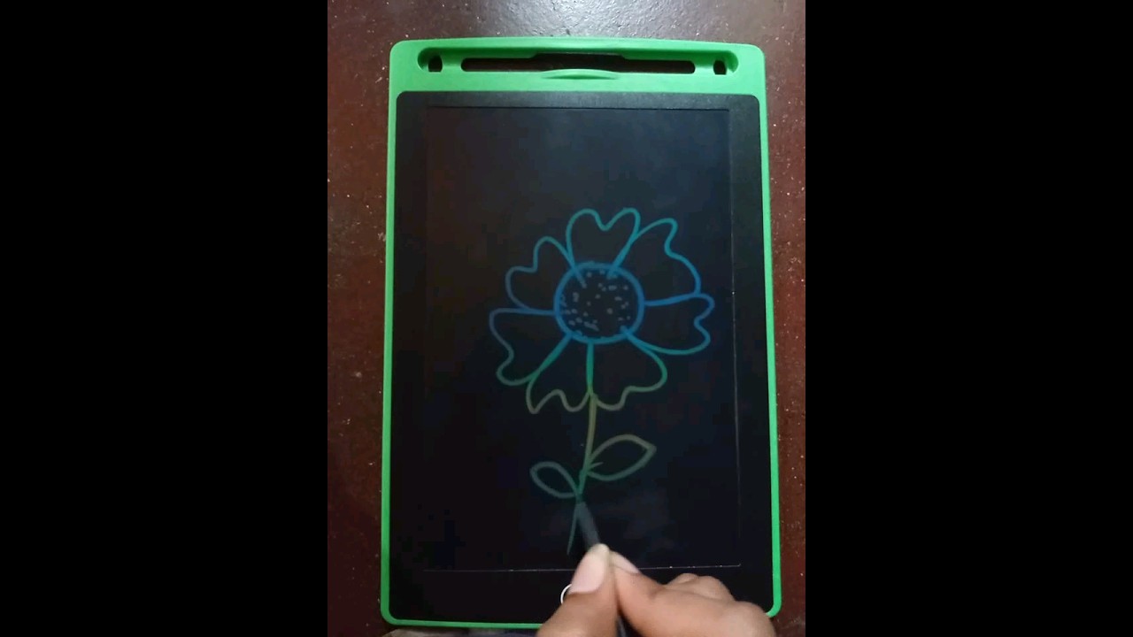 drawing on magic slate 🌸