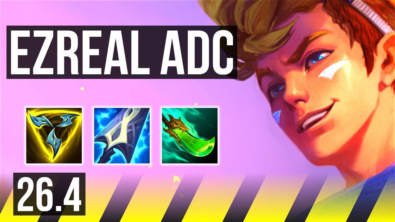 EZREAL & Karma vs JHIN & Senna (ADC) | Good KDA: 17/2/6 | KR Master | 26.4