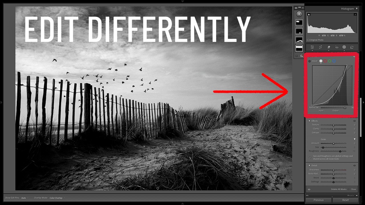 Две фотографии, две разные обработки в Lightroom + новая техника работы с кривыми