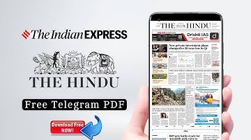 How to Download The Hindu & Indian Express PDF | Telegram PDF | The Hindu Today