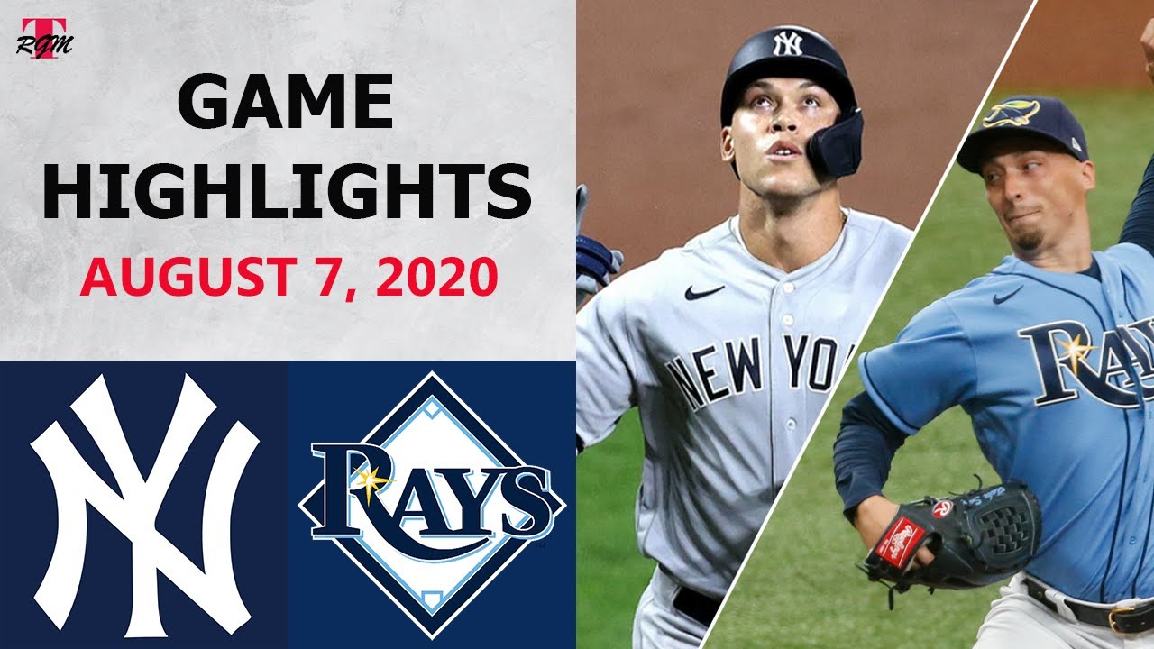 New York Yankees vs. Tampa Bay Rays Highlights August 7, 2020 YouTube