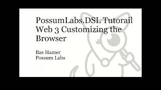 Tutorial Web 3 Customizing the Browser