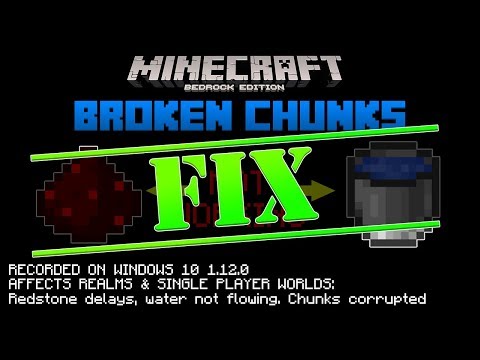 HOW TO FIX | Bug Report | BROKEN CHUNKS | Minecraft Bedrock Edition 1.12