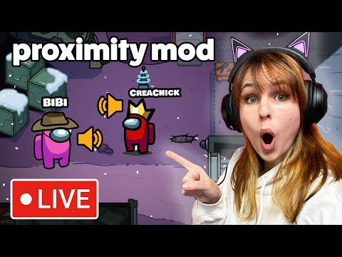 LIVE: AMONG US met PROXIMITY CHAT! - Met BIBI, KITTA, HUGO, RICK en MEER