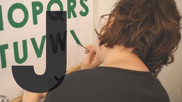 How to Paint the Letter "J" (Gothic / Block Alphabet Sign Painting)