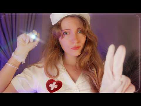 ASMR ENFERMERA te examina en tu CAMA del HOSPITAL 🏥❤️ EXAMEN de la VISTA 🩺【Atención Personal】