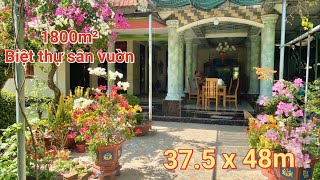 T. 379 - Mê mẩn 1800m² biệt thự vườn đẹp lạ đường ô tô 7 chỗ | xã Phước Lập, Tân Phước, Tiền Giang