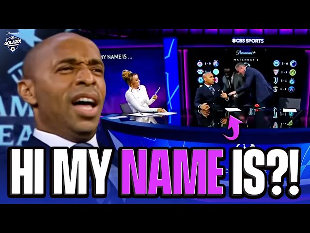 Hi My Name Is?! | Thierry Henry Shocks Micah and Jamie To Win Game Show | CBS Sport Golazo class=