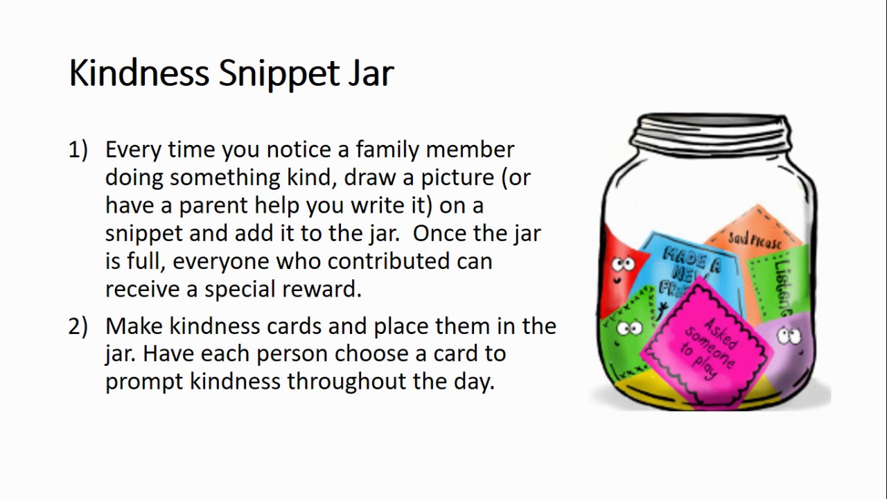 Kindness Snippet Jar Read Aloud & Activity - YouTube
