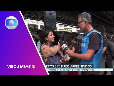 Sheila Vira Meme no Caos do Rio Não Entendi Porra Nenhuma RJ1
