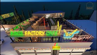 ROOFTOP RESTAURANT DESIGN - INTERIOR DESIGN - CAFETTO JUICE FACTORY