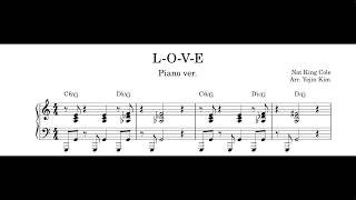 L-O-V-E   Nat King Cole Piano ver.