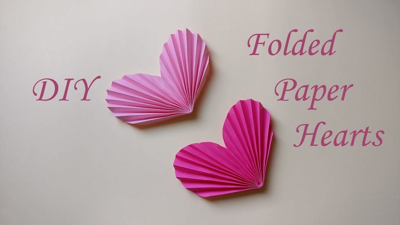 How To Make Paper Hearts | Kako napraviti srce od papira, Dan ...