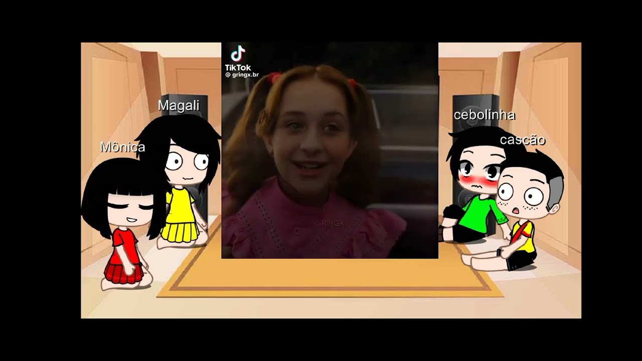 Turma da Mônica reagindo os vídeos de no tiktok 