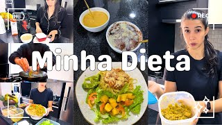 Vlog da minha dieta, tudo que eu comi em um dia com 1.450 calorias, com acompanhamento nutricional.