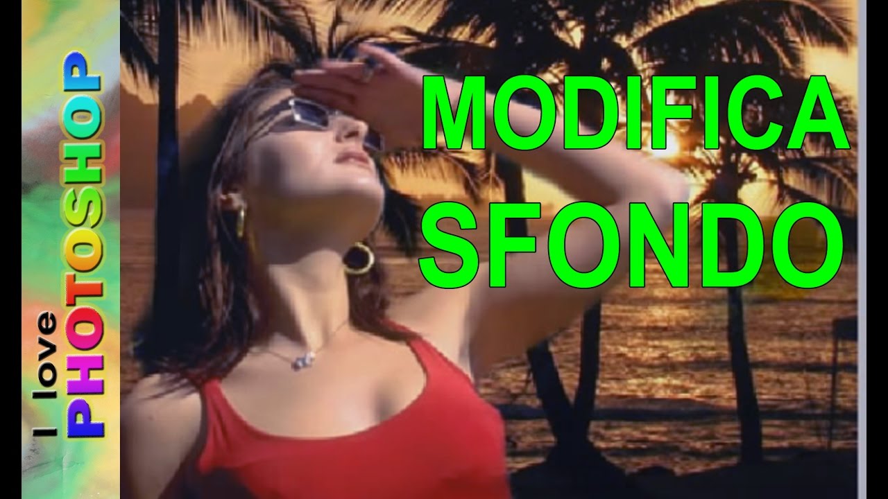 Update Photoshop - tutorial italiano sostituire lo sfondo , cambiare modificare sfondo photoshop