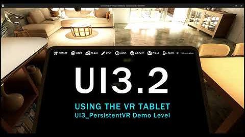 UI3.2 Using the VR Tablet