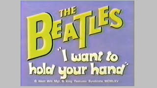 "I WANT TO HOLD YOUR HAND" BEATLES CARTOON. chords