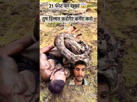 21 फीट का अजगर vs इंसान | Zinda Bachega?  #Snake #python  #viraltoday  @THEREALTARZANN