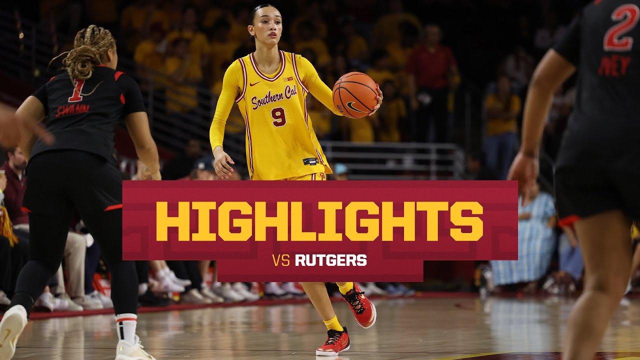 USC Women’s Basketball vs Rutgers Highlights | Trojans win 71-39