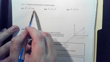 11.8 Cylindrical and Spherical Coordinates