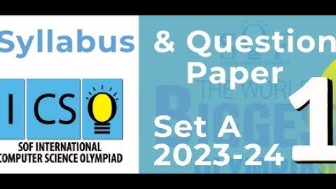 #SOF#ICSO#CLASS#1#previous#year#2023#question#paper#2023#2024#sample#question#computer#olympiad