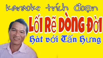 Karaoke Trích đoạn Lối rẽ dòng đời. Thiếu Đào. Hát với Tấn Hưng.