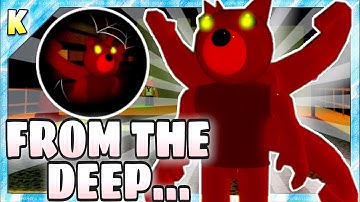 How to get “FROM THE DEEP...” BADGE + KRAKEN SKIN/MORPH in PIGGY BOOK 2 ROLEPLAY! | Roblox