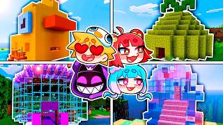 WE BUILD the Batatinha Gang's HOUSES in Minecraft screenshot 1