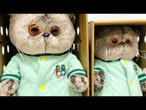 Кот Басик в бомбере, 30 см, 25 см, 22 см