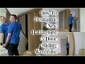 HOW TO Disassemble Argos New Hallingford 3 Door Sliding Wardrobe wardrobe