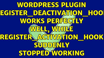 Plugin: register_deactivation_hook works perfectly well, while register_activation_hook suddenly...