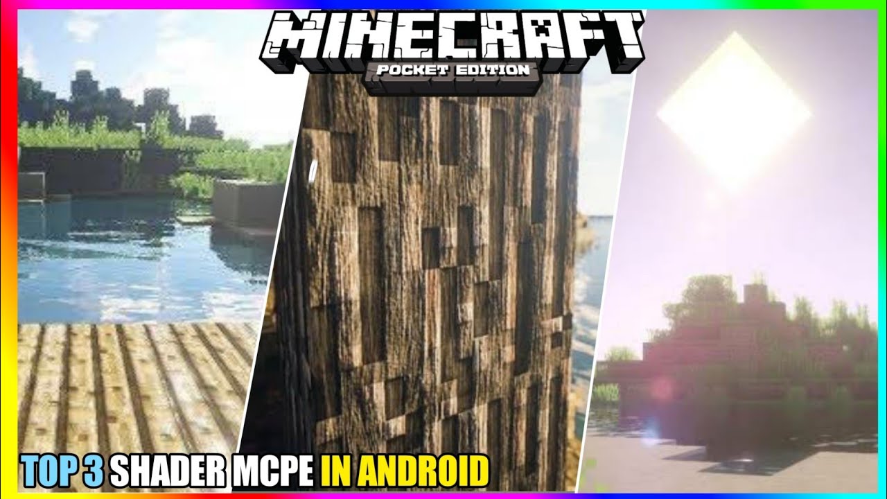 INSANE TOP 3 SHADERS FOR MCPE IN ANDROID 1GB 2GB 3GB RAM PHONE ...