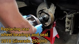 2018 Silverado 2500HD wheel bearings