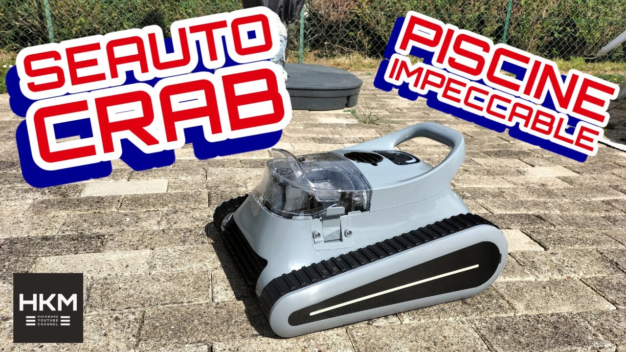 Robot Piscine Haut De Gamme Seauto Crab Pro - Nettoyeur Sol Et Parois Intelligent Neuf