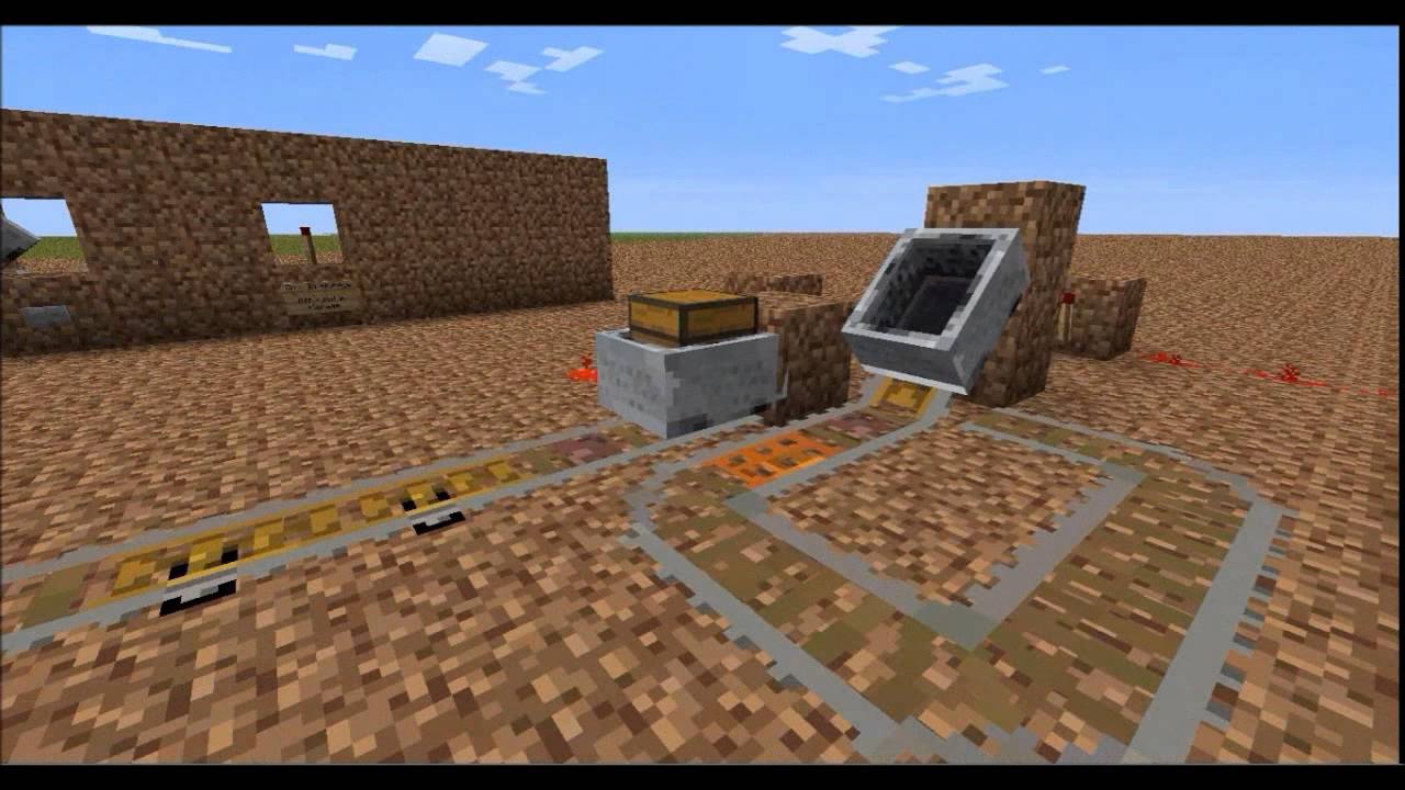 Minecraft: Power Rails Test - YouTube