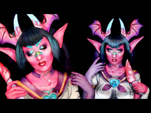 Monster Girl Makeup & Body-paint Timelapse