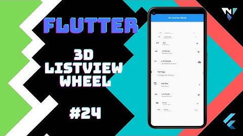 @Google #Flutter Tutorial for Beginners #24: Fun with 3D ListView Wheel in Flutter
