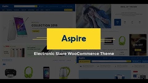 Aspire - Electronic Store WooCommerce WordPress Theme