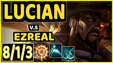 FORG1VEN (LUCIAN) vs EZREAL - 8/1/3 KDA BOTTOM ADC CHALLENGER GAMEPLAY - EUW