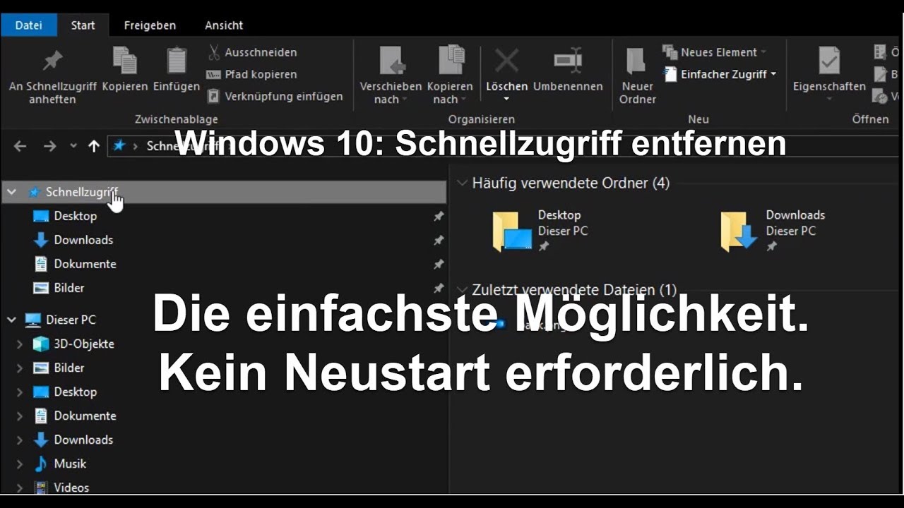Windows 10 Schnellzugriff