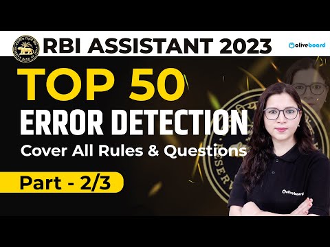 Top 50 Error Detection | Cover All Rules & Questions | Part - 2 | BI Assistant English By Saba Gani