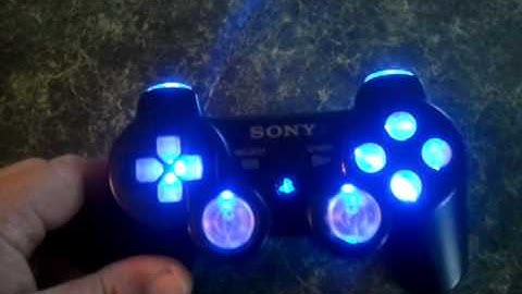 Black Dualshock 3 w/ Clear buttons and Blue Led